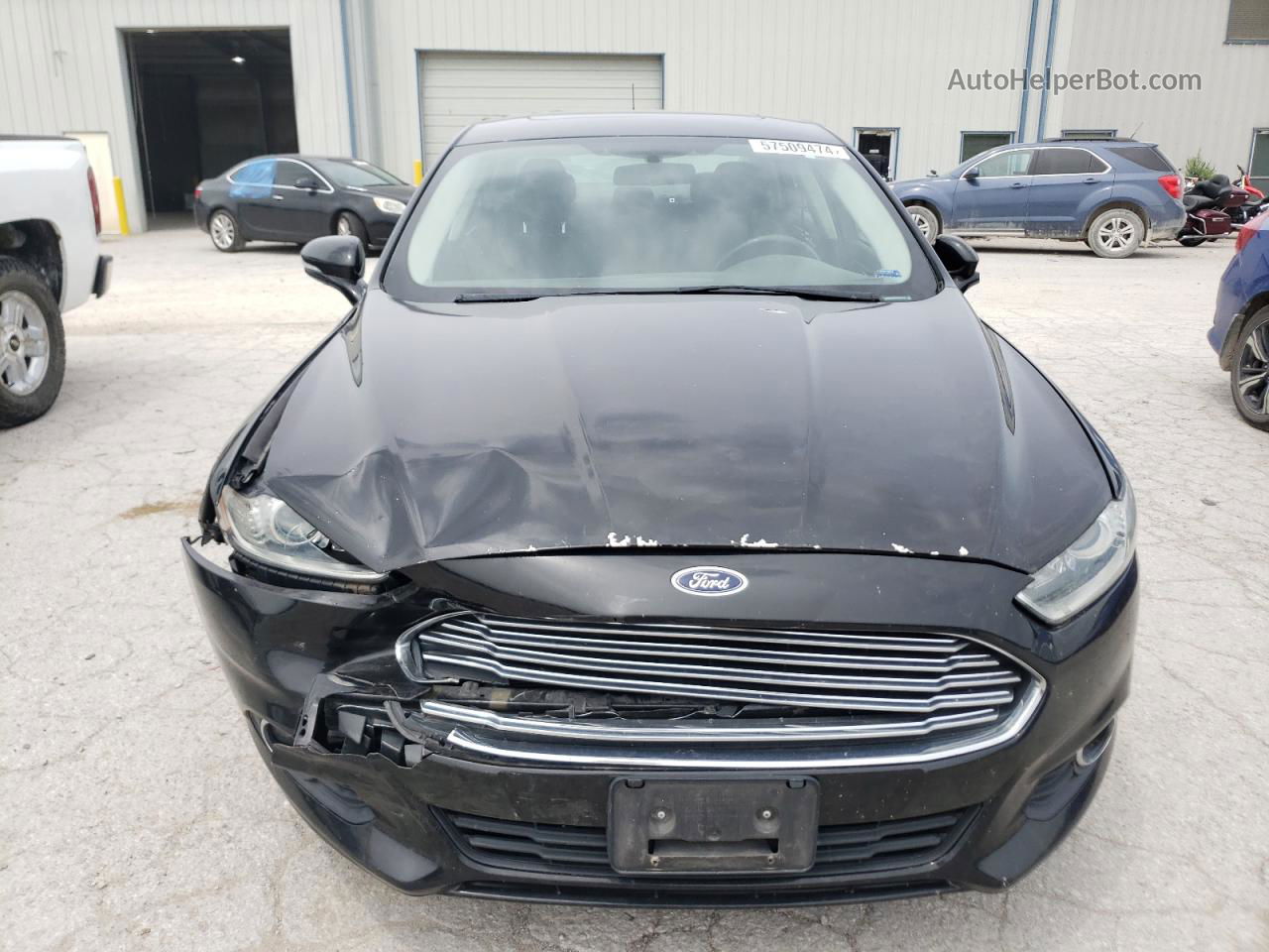 2013 Ford Fusion Se Black vin: 3FA6P0H92DR343414