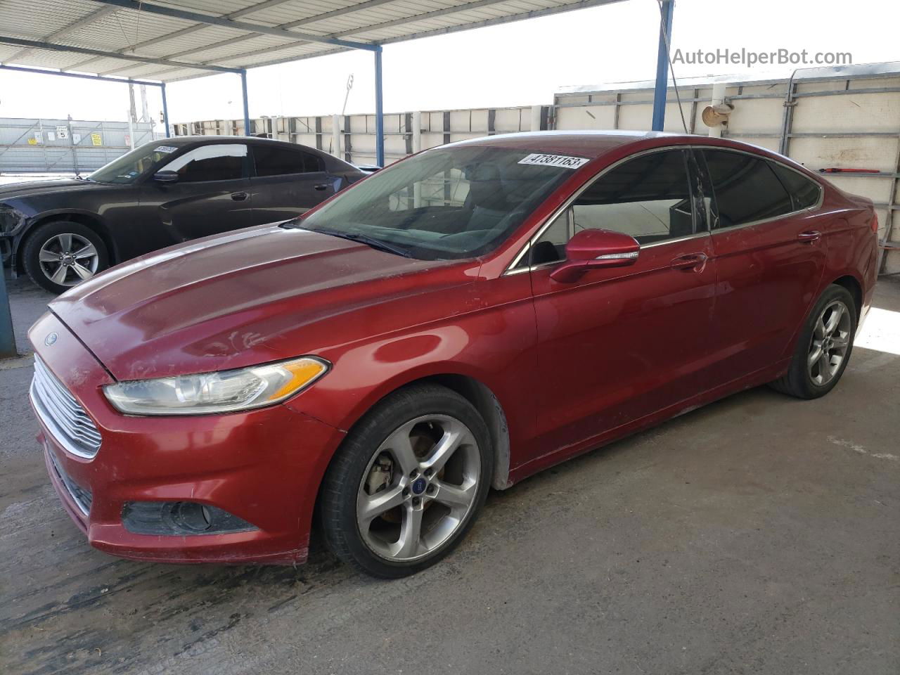 2013 Ford Fusion Se Red vin: 3FA6P0H92DR385730