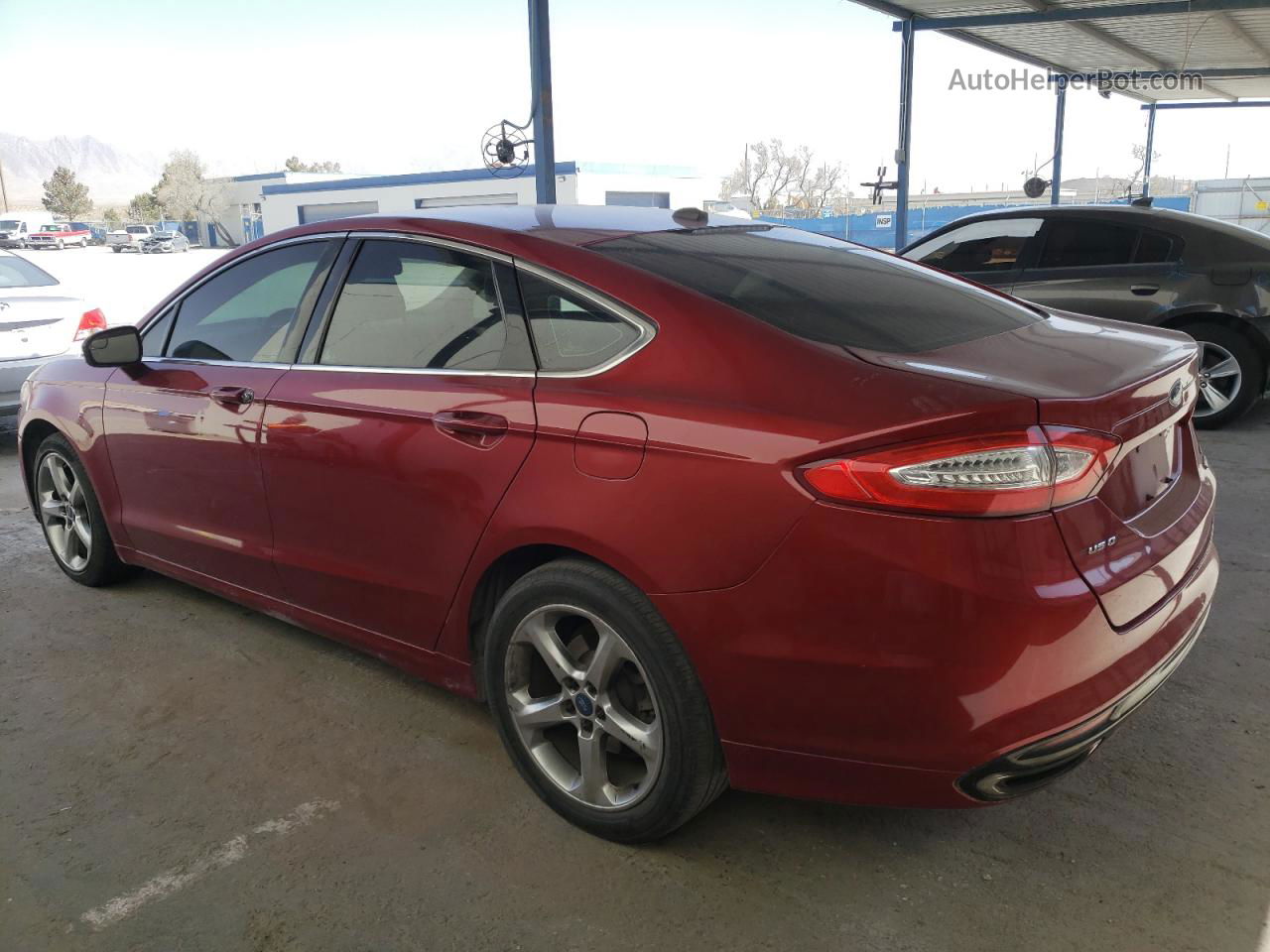 2013 Ford Fusion Se Red vin: 3FA6P0H92DR385730