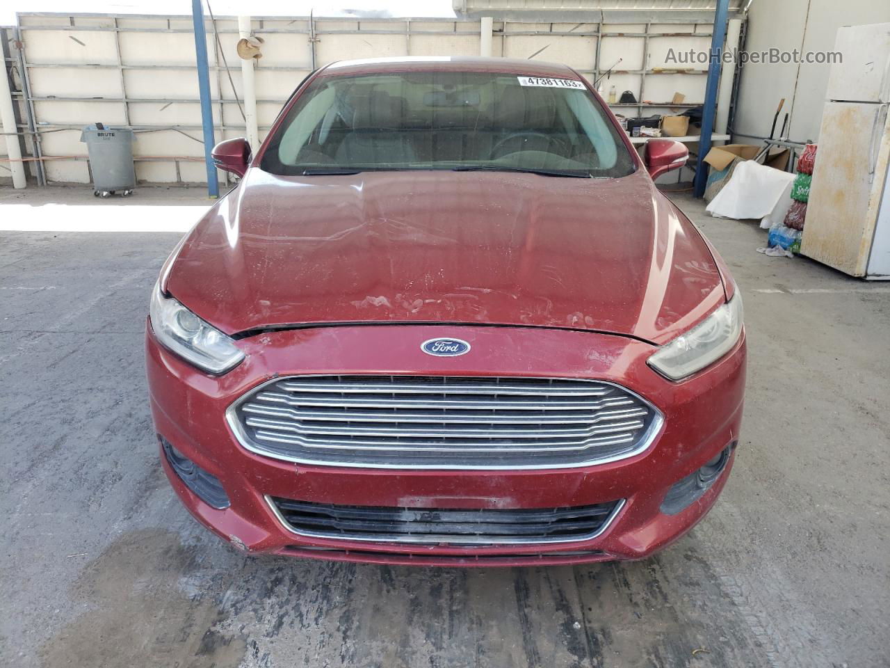 2013 Ford Fusion Se Red vin: 3FA6P0H92DR385730