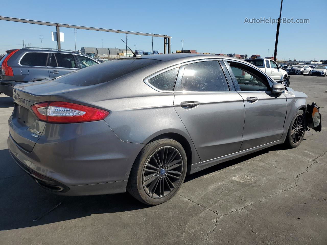 2014 Ford Fusion Se Gray vin: 3FA6P0H92ER111560