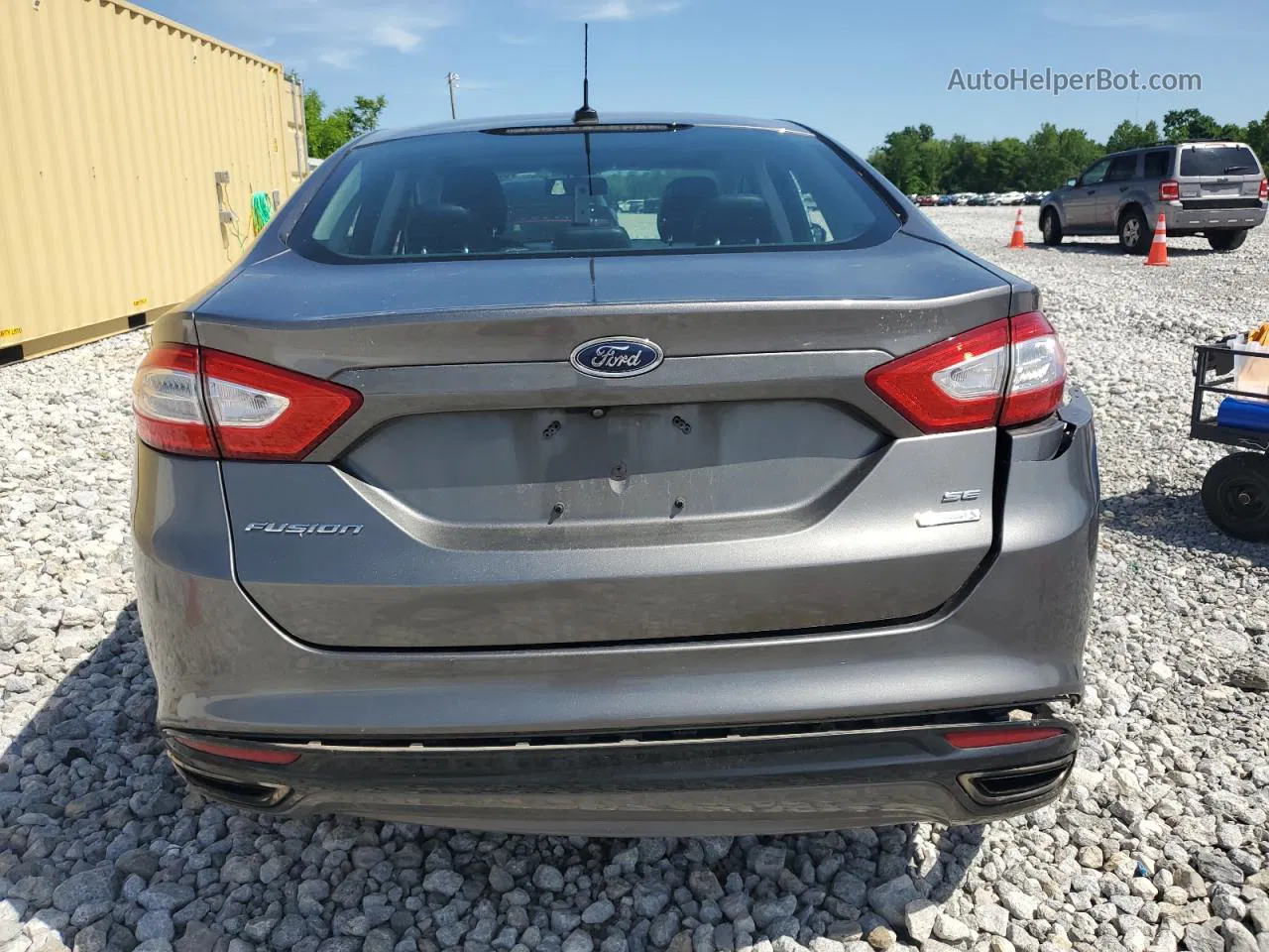 2014 Ford Fusion Se Серый vin: 3FA6P0H92ER225543