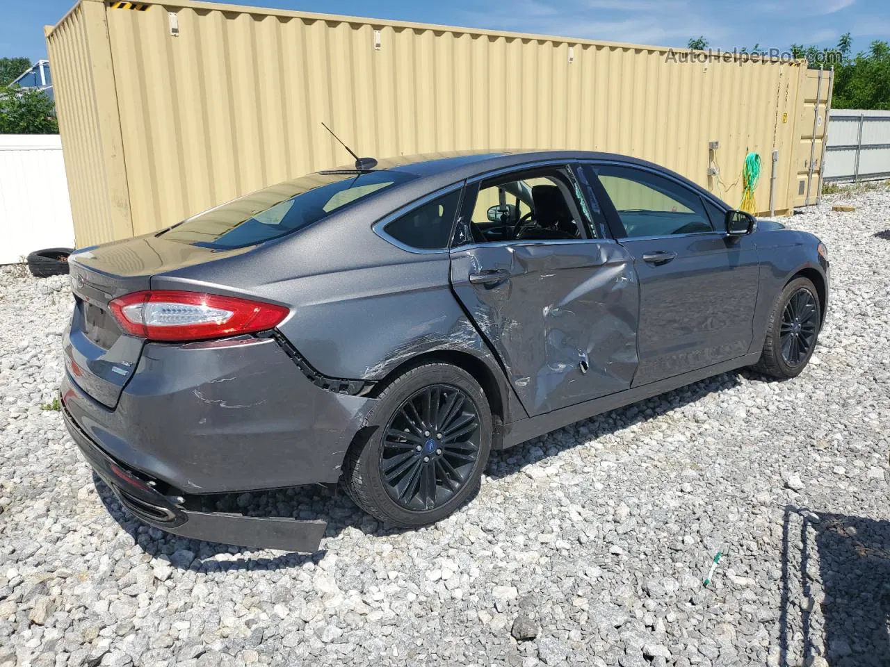 2014 Ford Fusion Se Gray vin: 3FA6P0H92ER225543