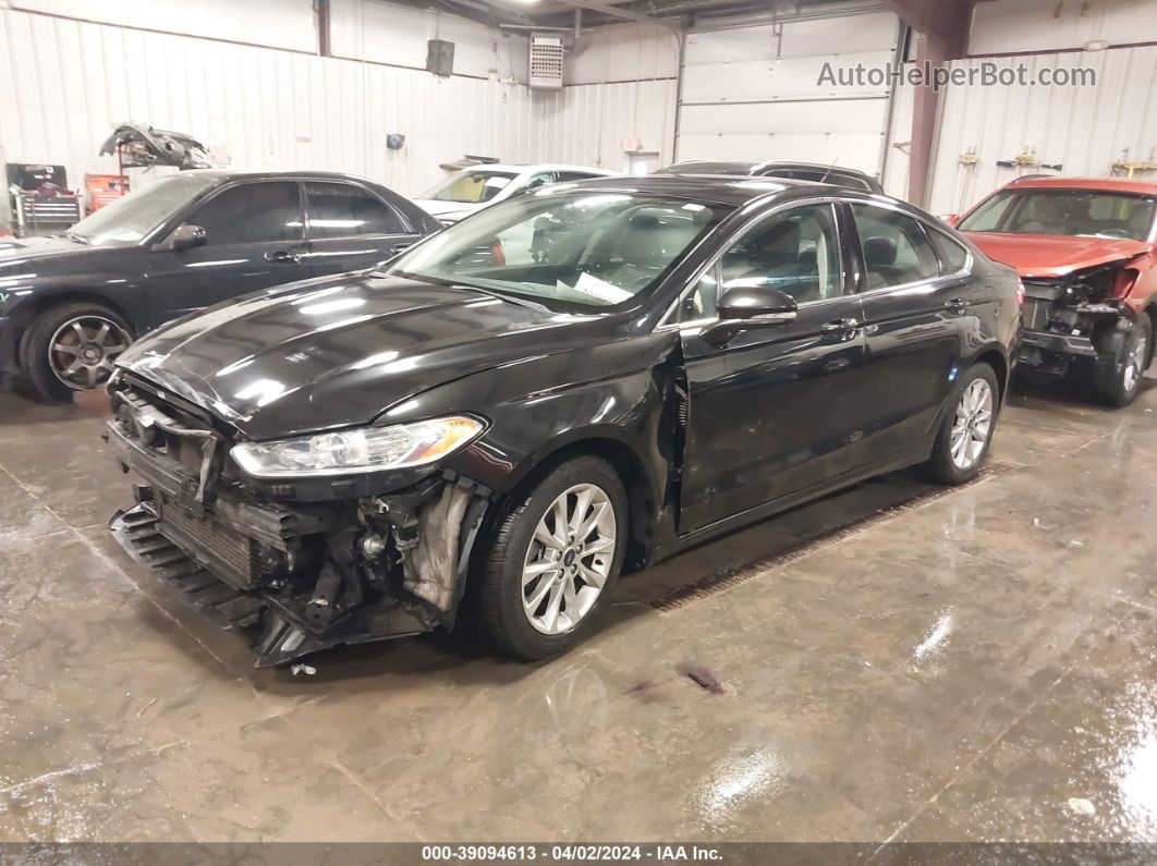 2014 Ford Fusion Se Black vin: 3FA6P0H92ER282048