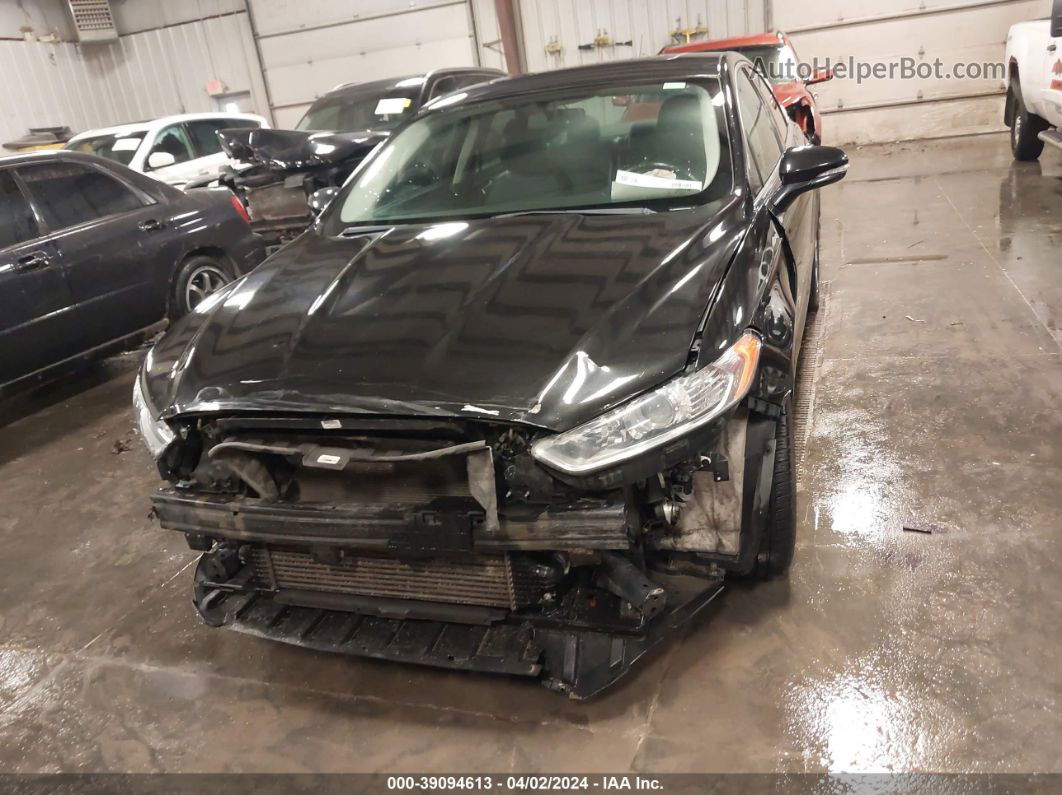 2014 Ford Fusion Se Black vin: 3FA6P0H92ER282048