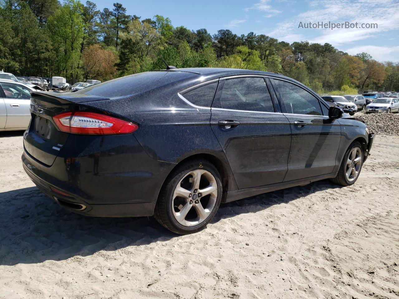 2016 Ford Fusion Se Black vin: 3FA6P0H92GR286491