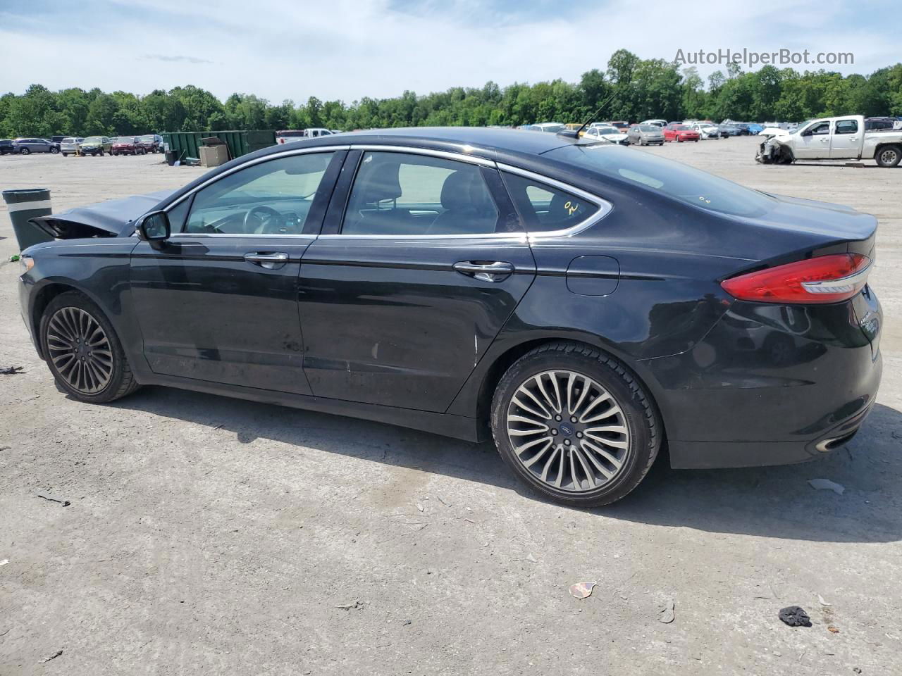 2017 Ford Fusion Se Black vin: 3FA6P0H92HR138813