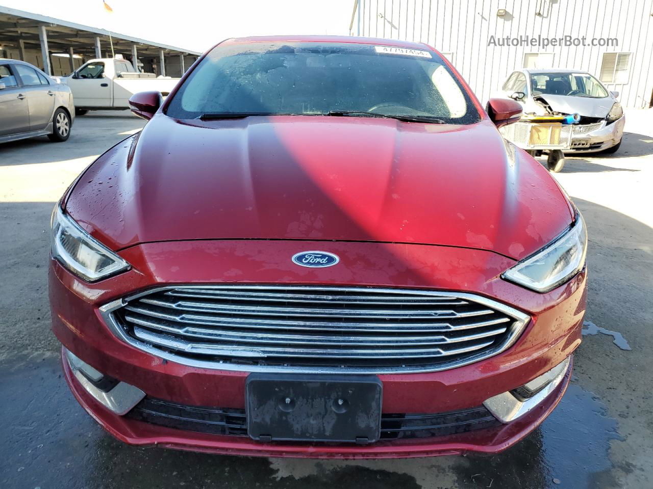 2017 Ford Fusion Se Красный vin: 3FA6P0H92HR253153