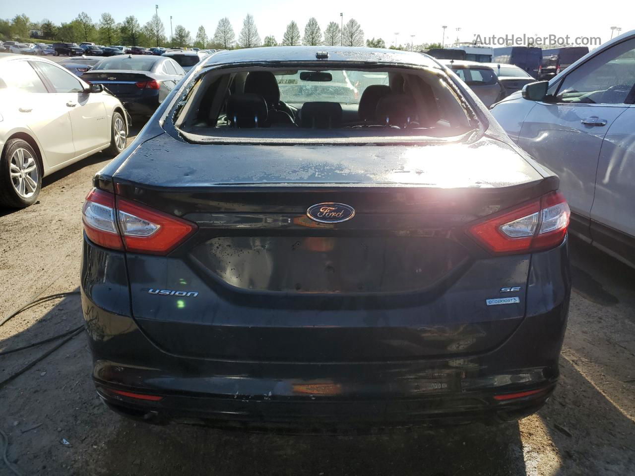 2013 Ford Fusion Se Black vin: 3FA6P0H93DR261675