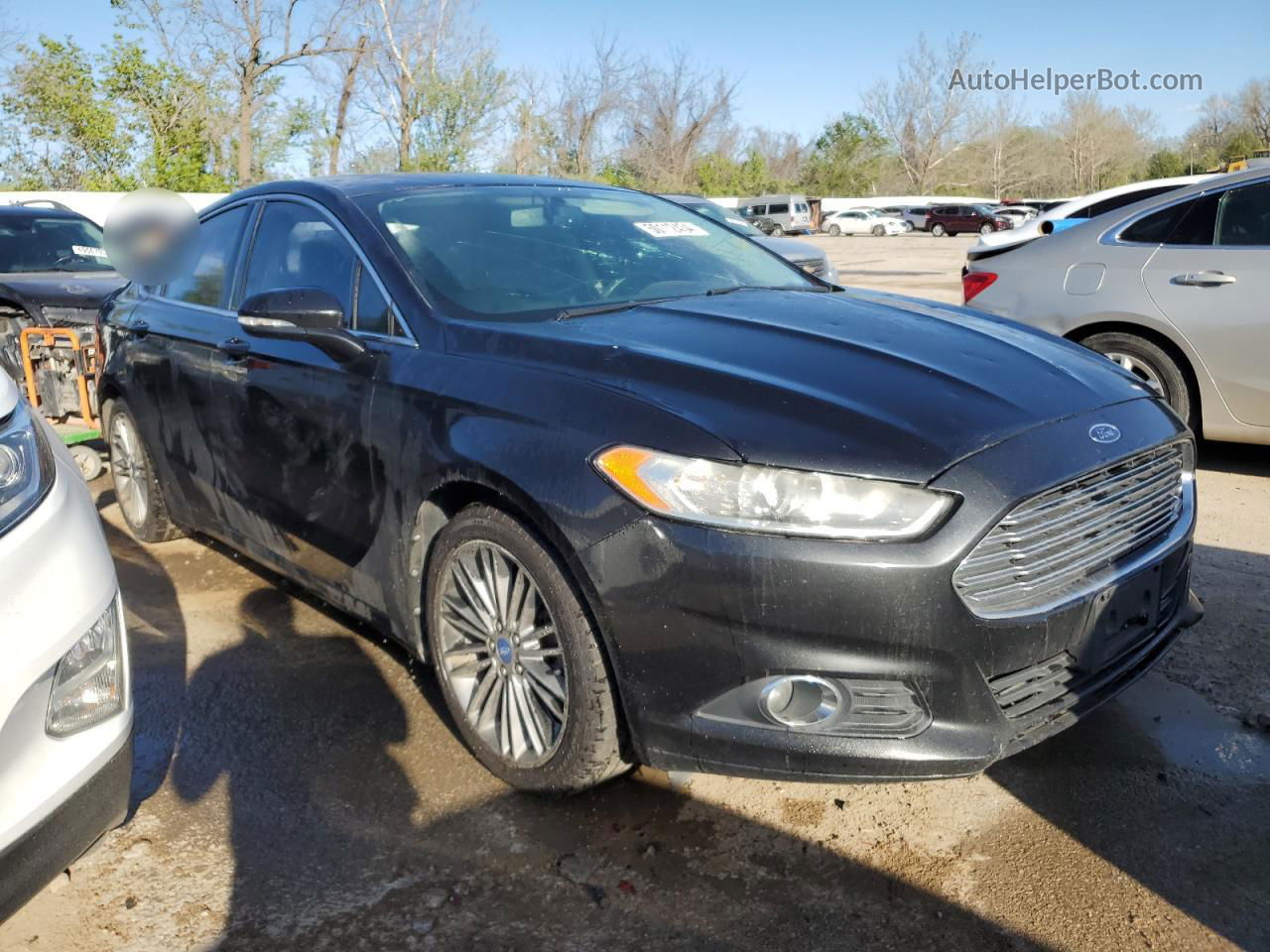 2013 Ford Fusion Se Black vin: 3FA6P0H93DR261675