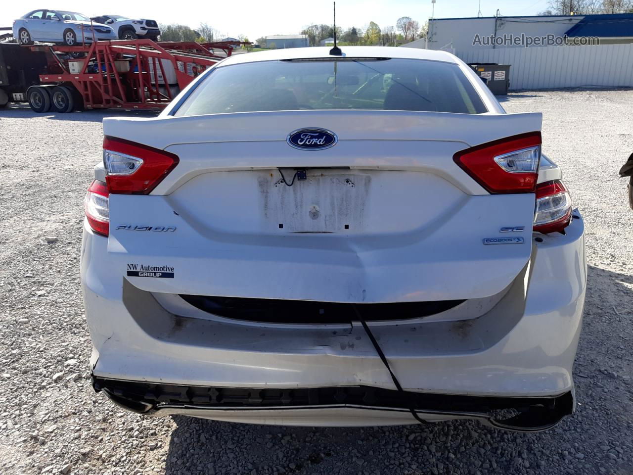 2014 Ford Fusion Se White vin: 3FA6P0H93ER115701