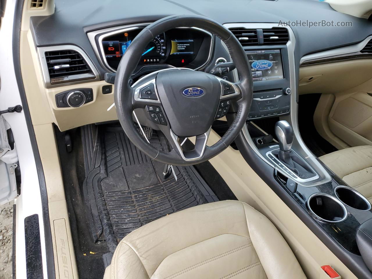 2014 Ford Fusion Se Белый vin: 3FA6P0H93ER118193