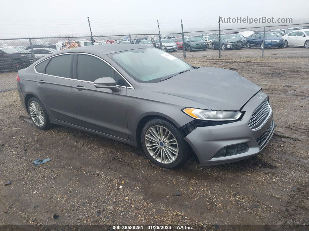 2014 Ford Fusion Se Gray vin: 3FA6P0H93ER358537