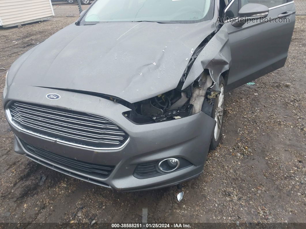 2014 Ford Fusion Se Gray vin: 3FA6P0H93ER358537