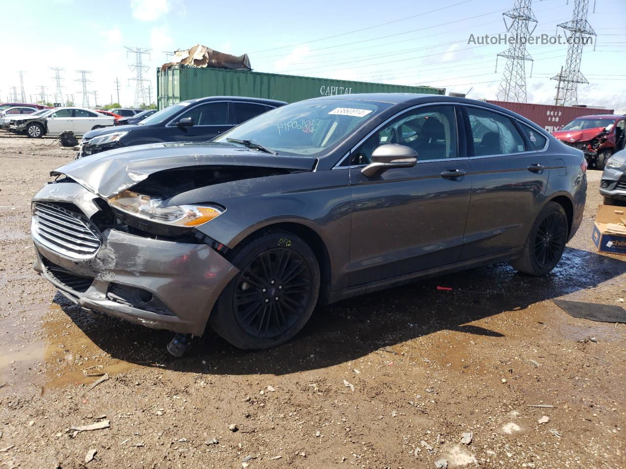 2015 Ford Fusion Se Charcoal vin: 3FA6P0H93FR103839