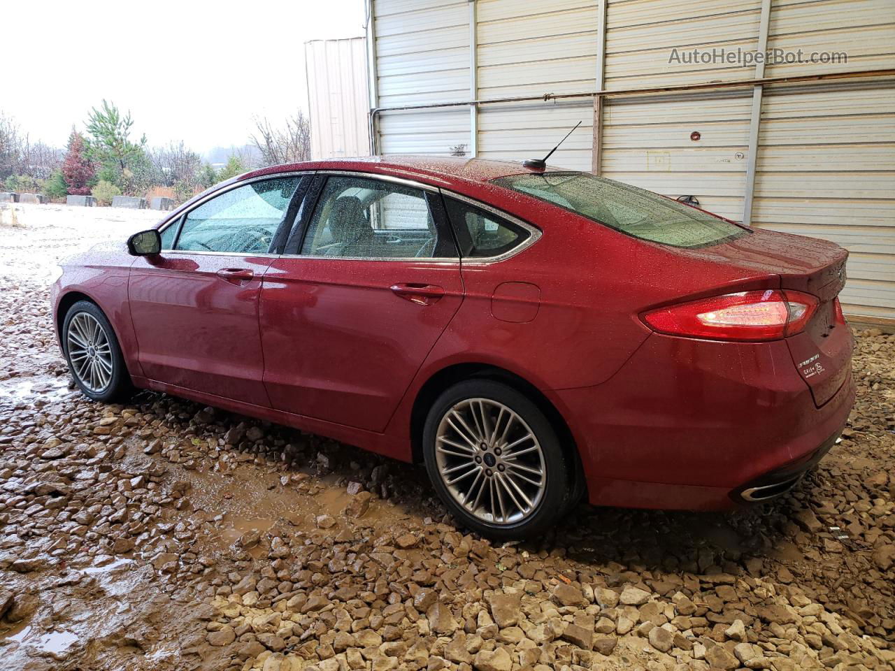 2016 Ford Fusion Se Red vin: 3FA6P0H93GR129598