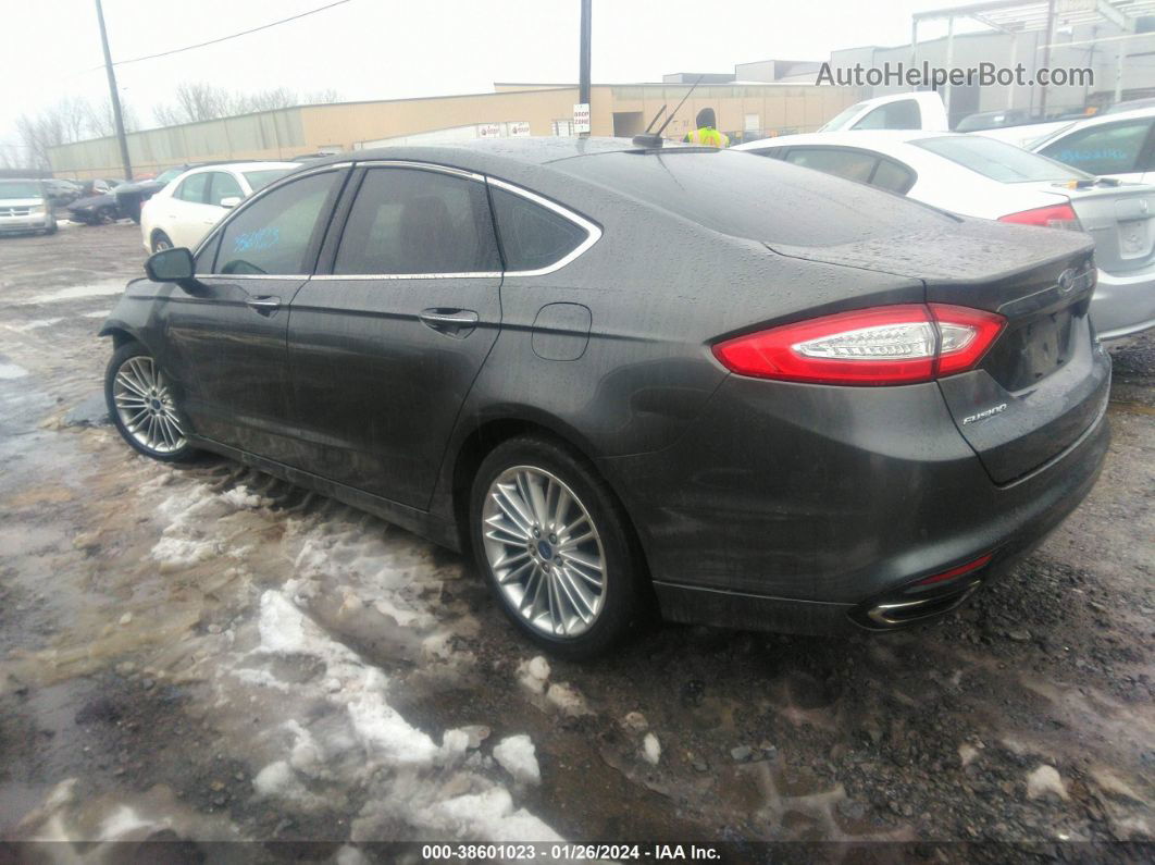 2016 Ford Fusion Se Gray vin: 3FA6P0H93GR155165