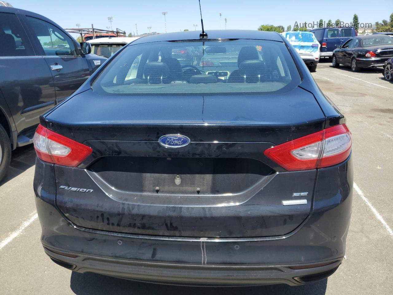 2016 Ford Fusion Se Black vin: 3FA6P0H93GR305775