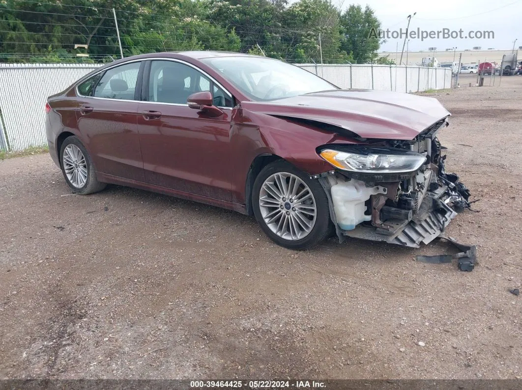 2016 Ford Fusion Se Brown vin: 3FA6P0H93GR328196