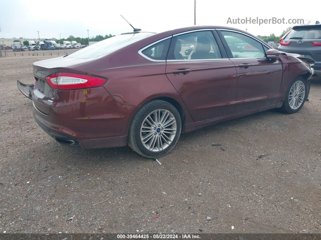 2016 Ford Fusion Se Brown vin: 3FA6P0H93GR328196