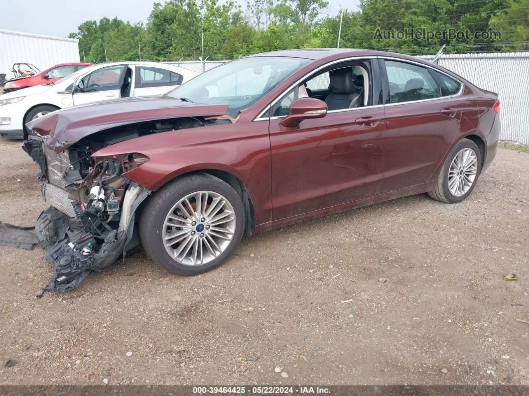 2016 Ford Fusion Se Brown vin: 3FA6P0H93GR328196