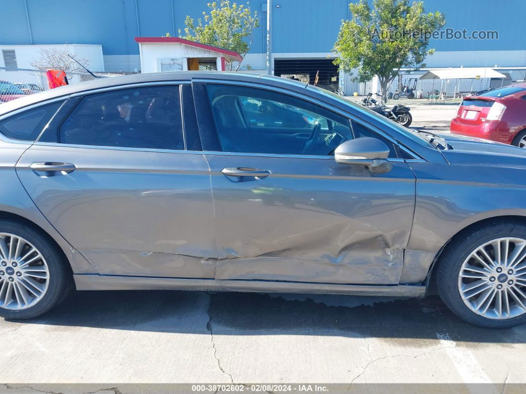 2014 Ford Fusion Se Gray vin: 3FA6P0H94ER195543