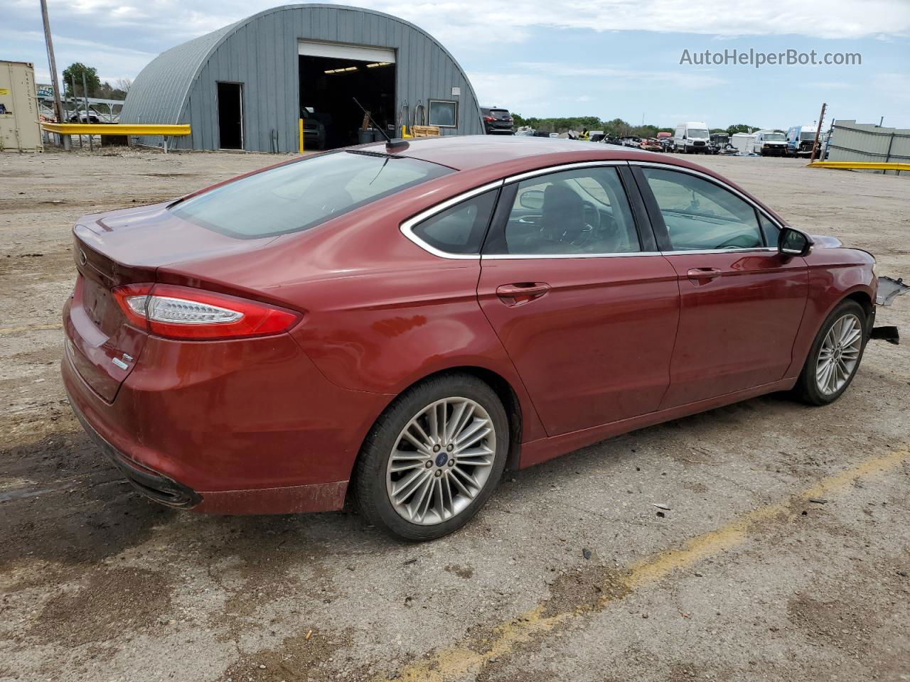 2014 Ford Fusion Se Red vin: 3FA6P0H94ER299871