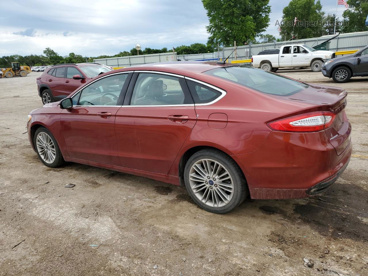 2014 Ford Fusion Se Red vin: 3FA6P0H94ER299871