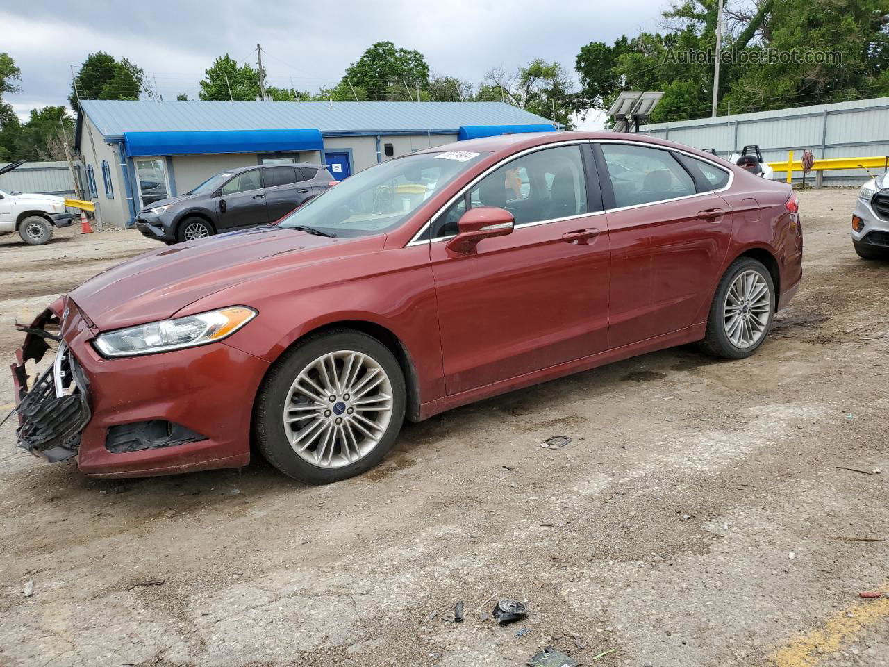 2014 Ford Fusion Se Red vin: 3FA6P0H94ER299871