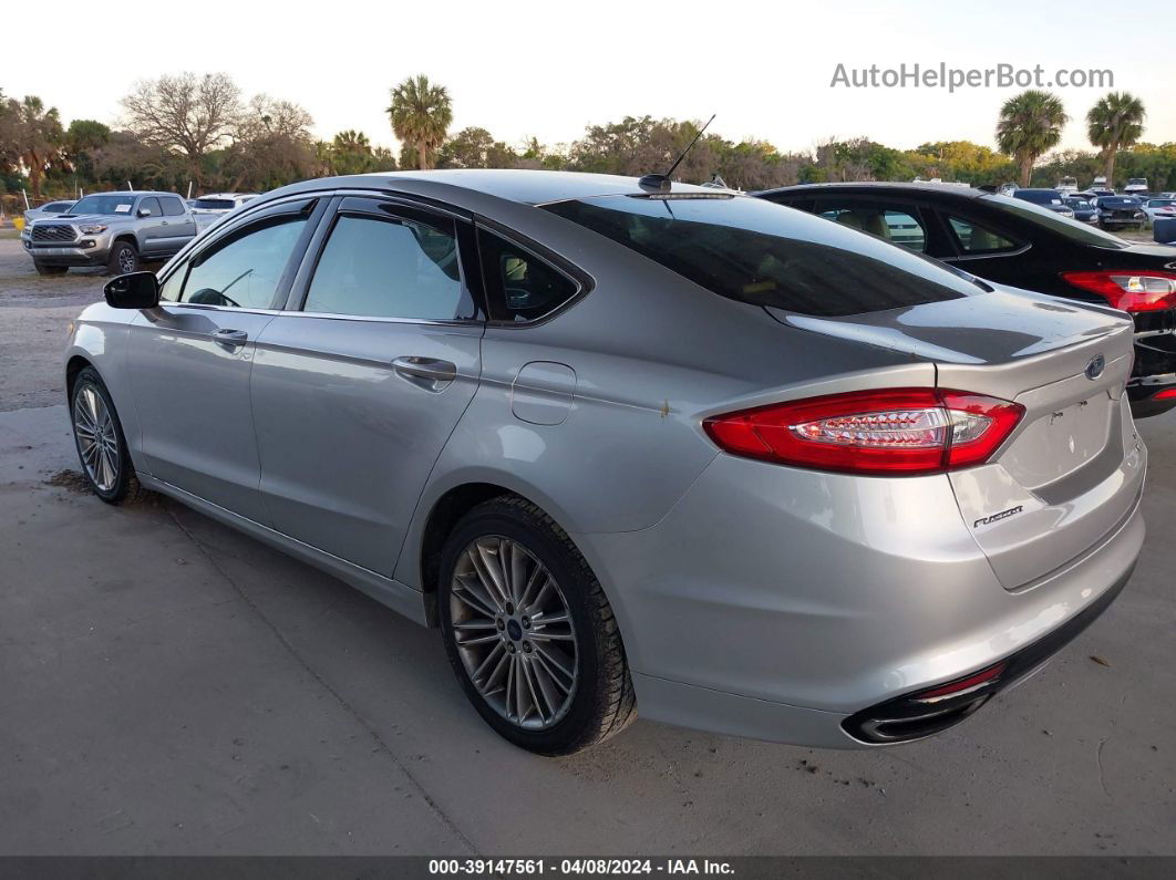 2014 Ford Fusion Se Silver vin: 3FA6P0H94ER344971