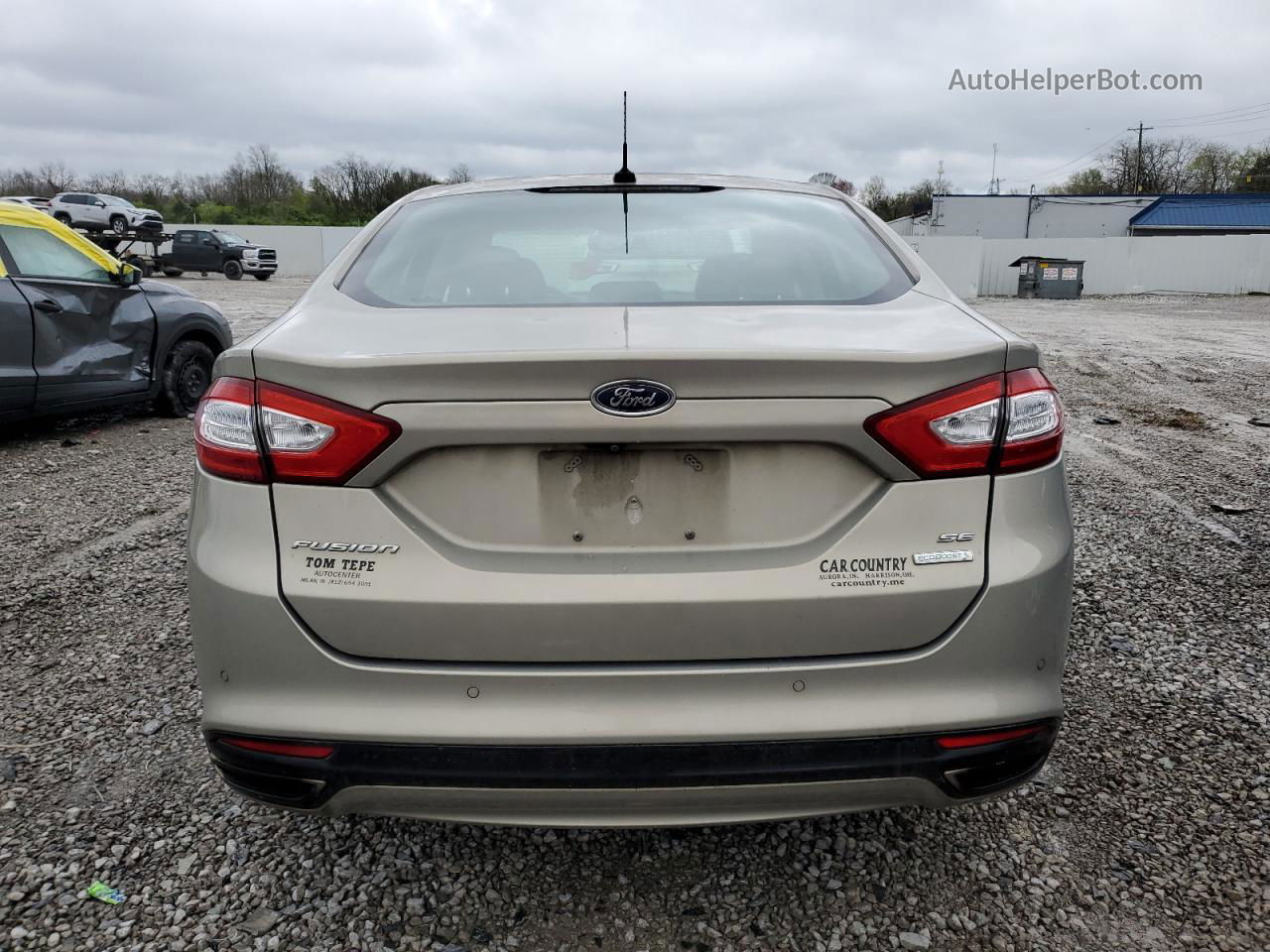 2015 Ford Fusion Se Tan vin: 3FA6P0H94FR103316