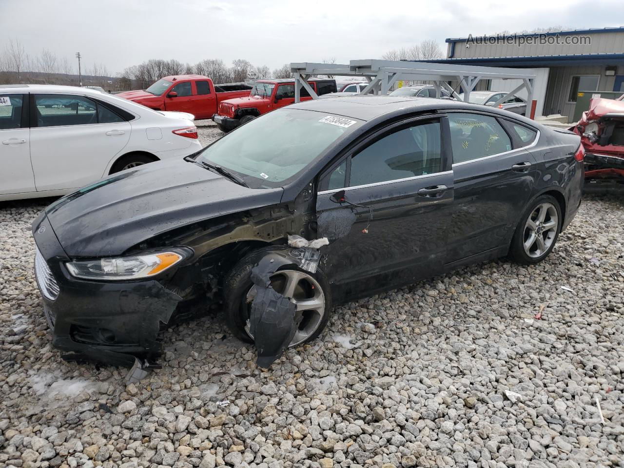 2015 Ford Fusion Se Black vin: 3FA6P0H94FR126661