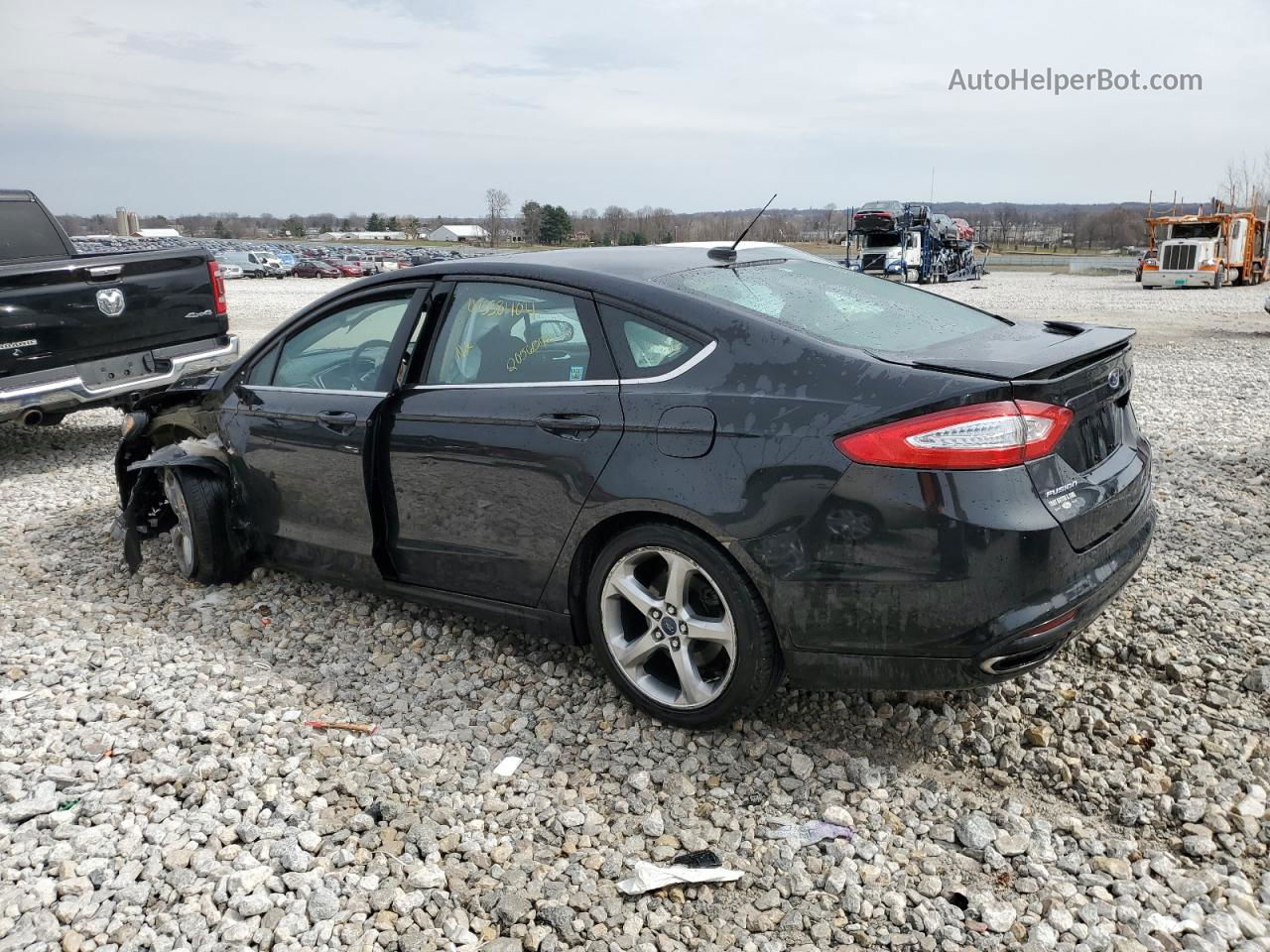 2015 Ford Fusion Se Black vin: 3FA6P0H94FR126661