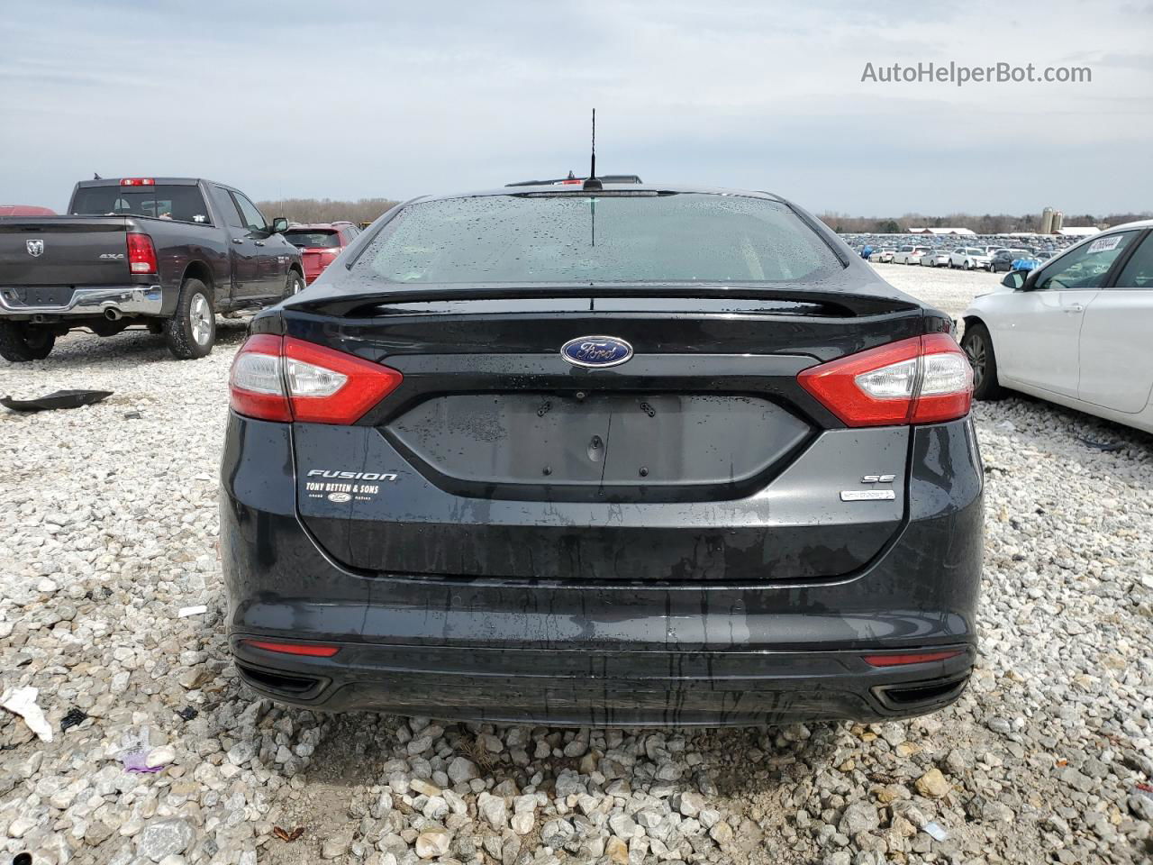 2015 Ford Fusion Se Black vin: 3FA6P0H94FR126661