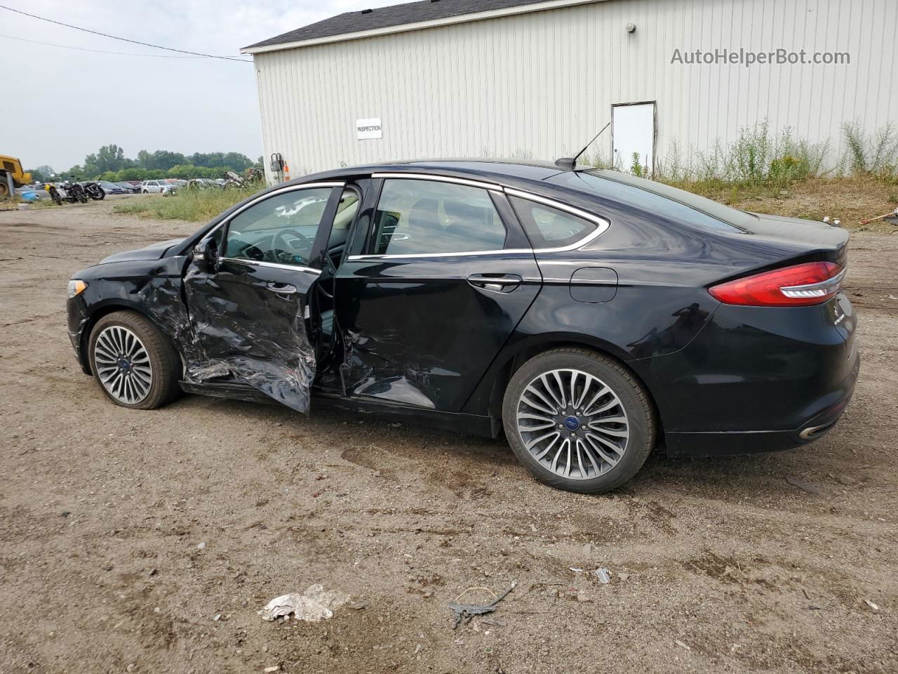 2017 Ford Fusion Se Black vin: 3FA6P0H94HR142930