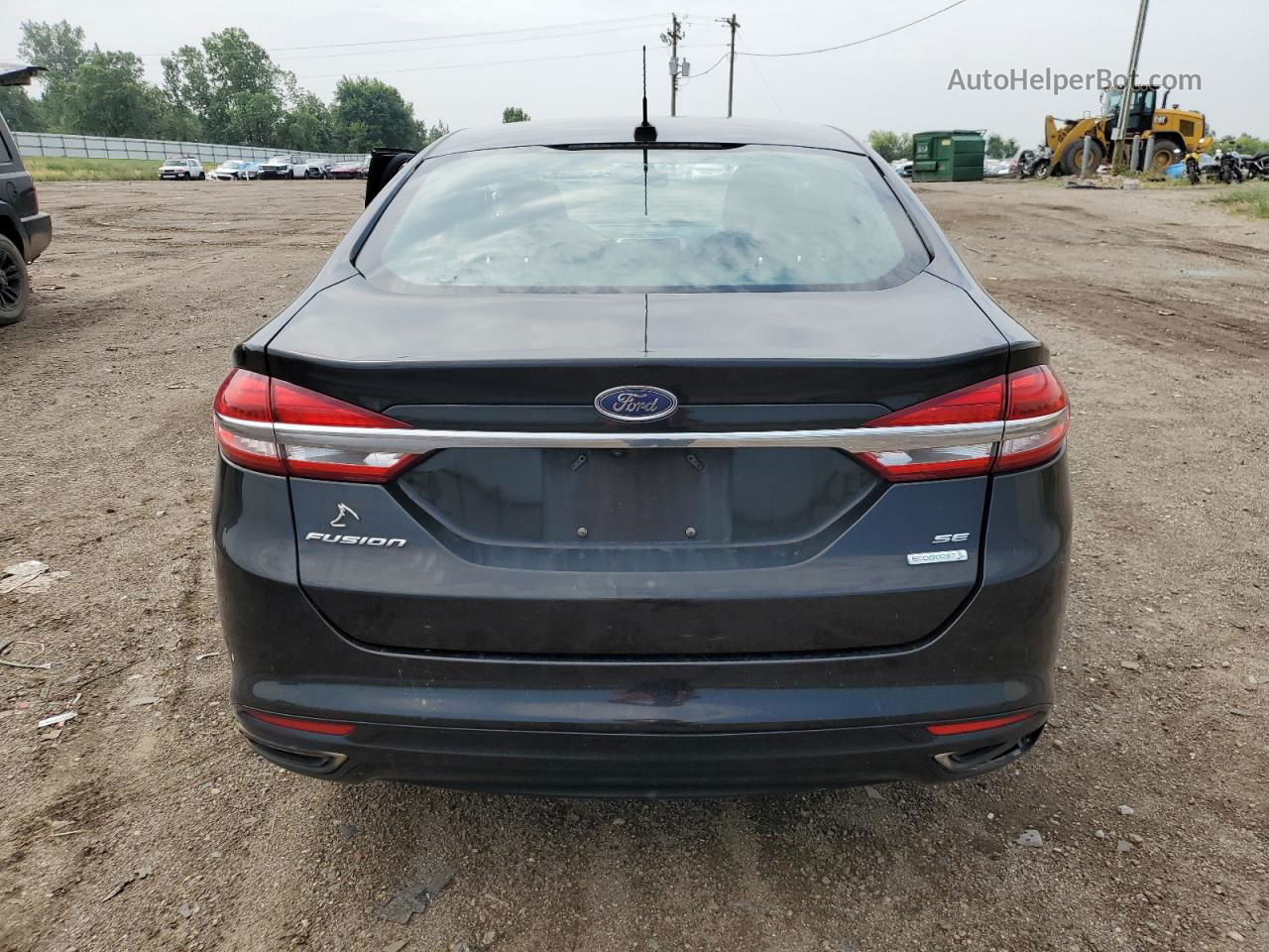 2017 Ford Fusion Se Black vin: 3FA6P0H94HR142930