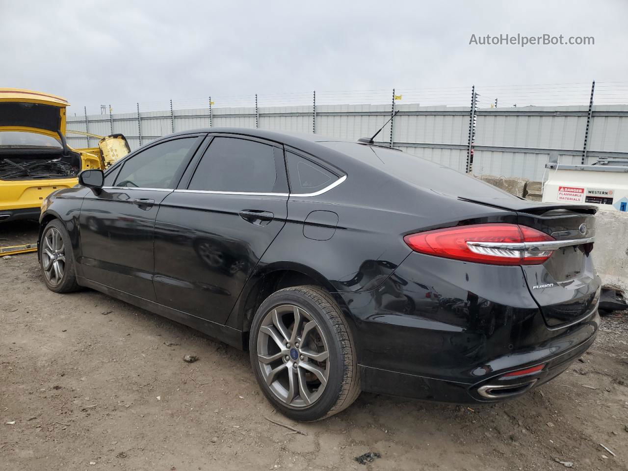 2017 Ford Fusion Se Black vin: 3FA6P0H94HR307455