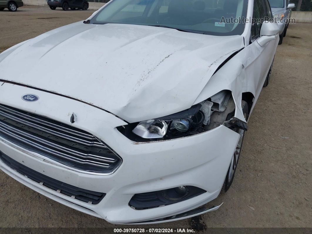 2013 Ford Fusion Se White vin: 3FA6P0H95DR327417