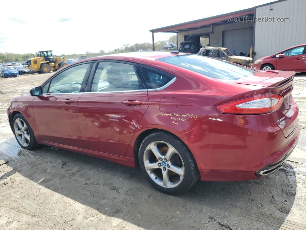 2014 Ford Fusion Se Red vin: 3FA6P0H95ER216691