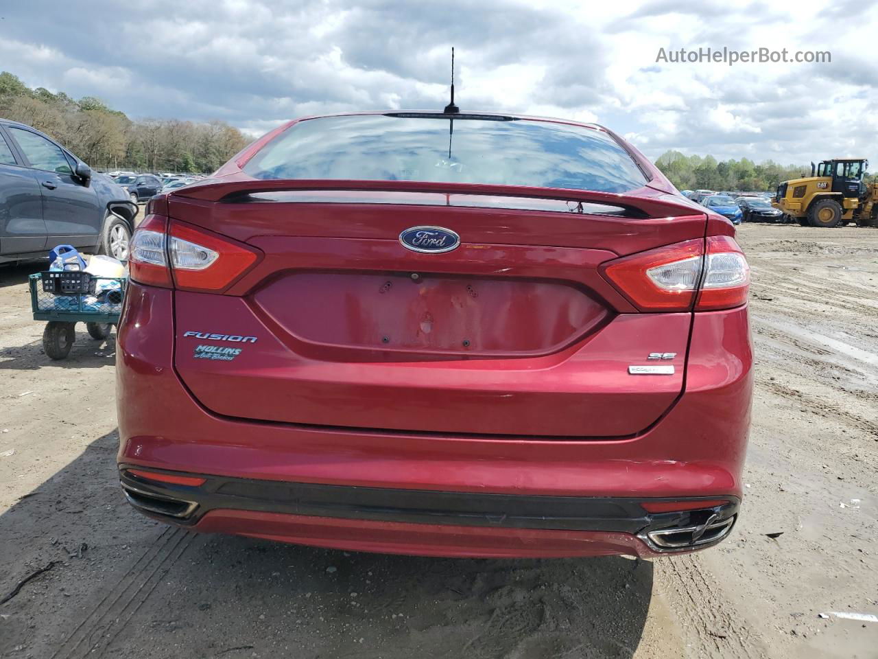 2014 Ford Fusion Se Red vin: 3FA6P0H95ER216691