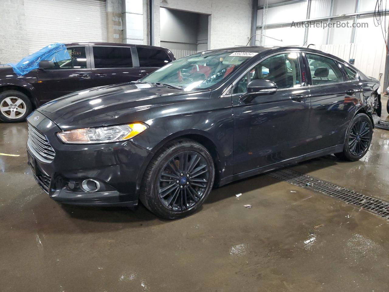 2014 Ford Fusion Se Black vin: 3FA6P0H95ER283727