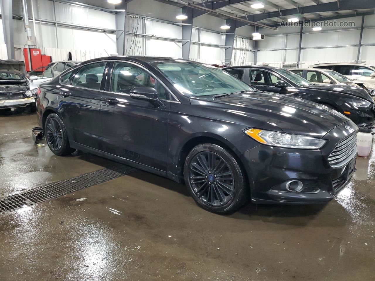 2014 Ford Fusion Se Черный vin: 3FA6P0H95ER283727