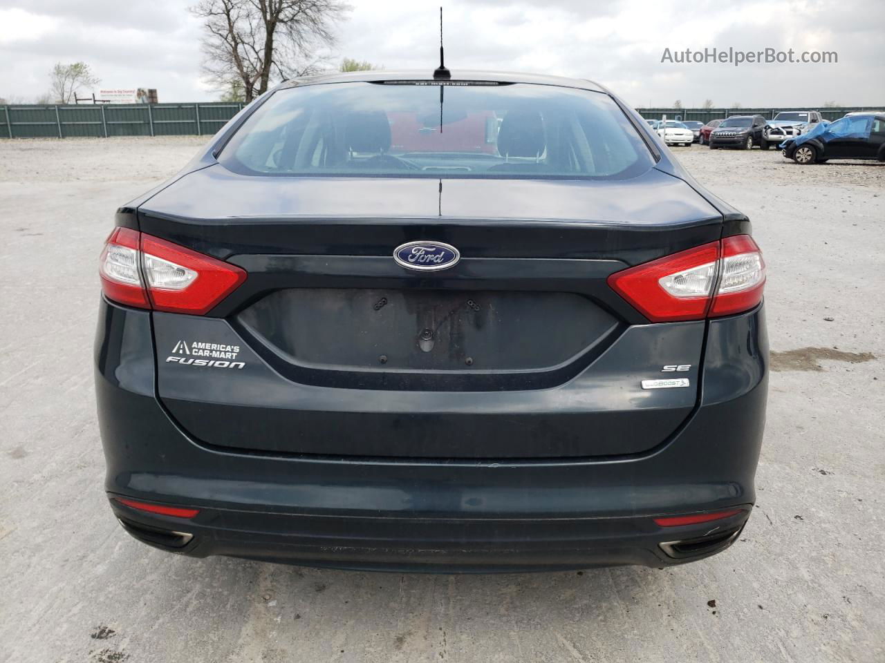 2014 Ford Fusion Se Black vin: 3FA6P0H95ER300073