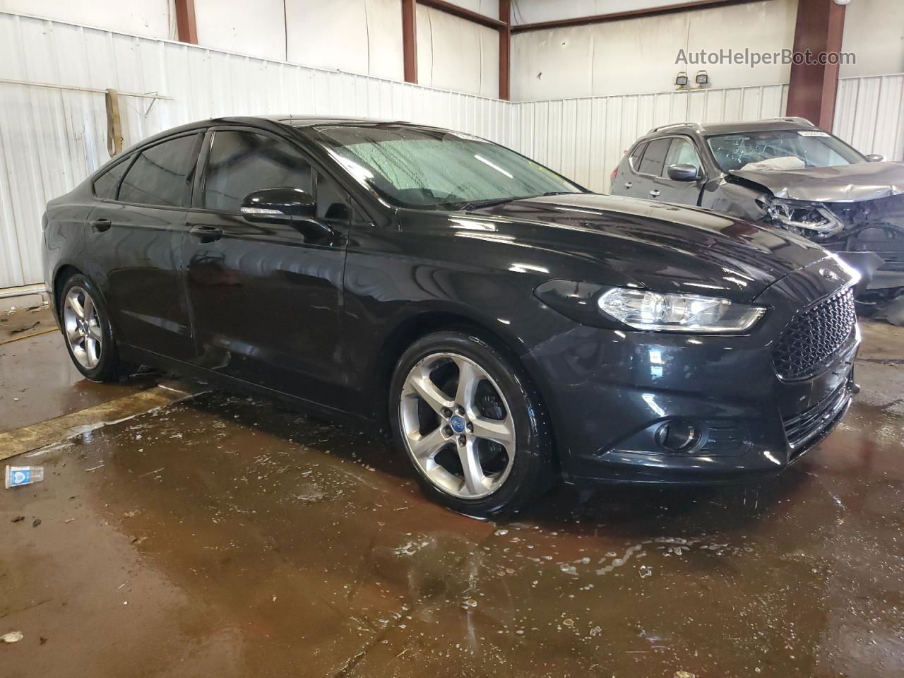 2013 Ford Fusion Se Black vin: 3FA6P0H96DR270208