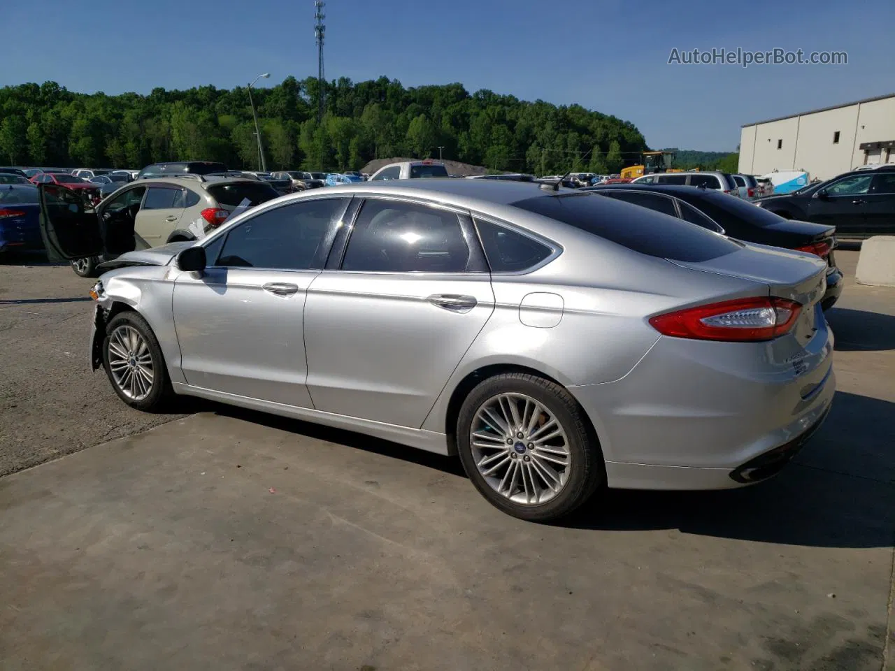 2014 Ford Fusion Se Silver vin: 3FA6P0H96ER320235