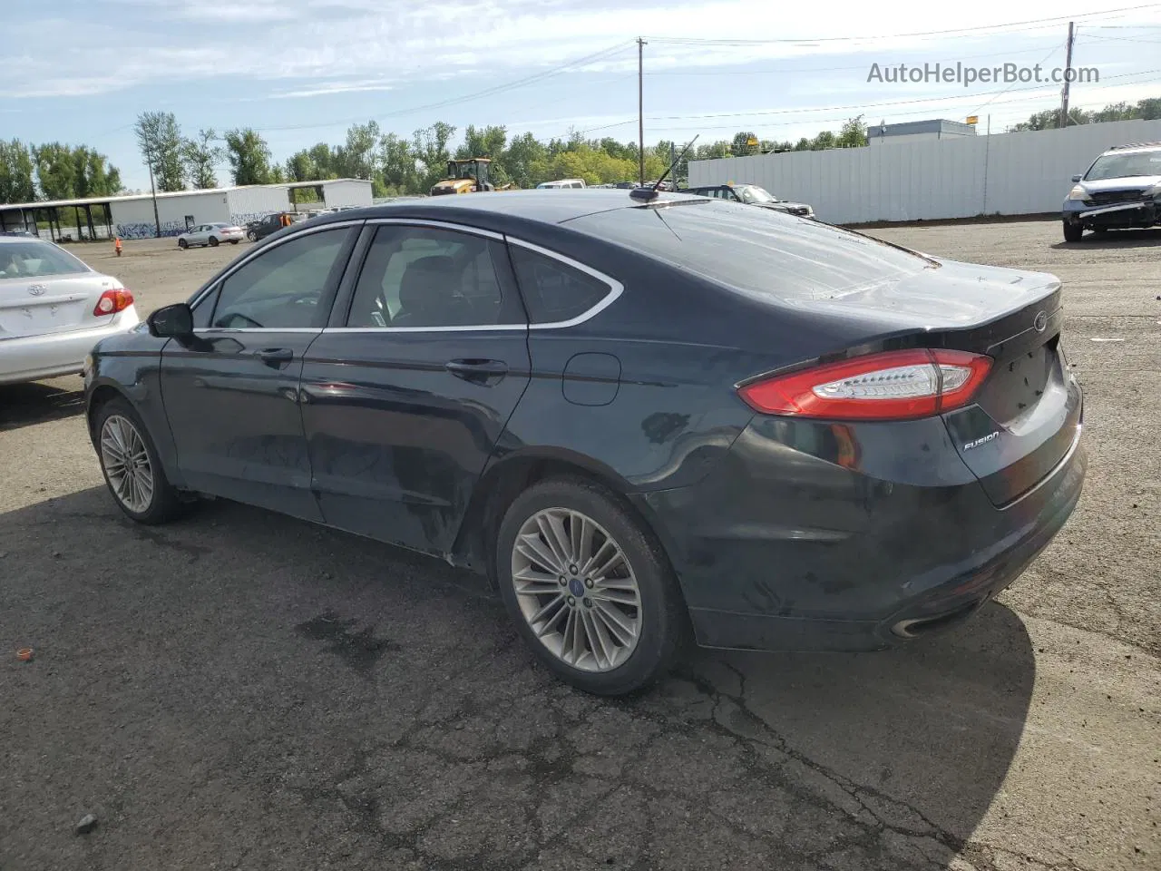 2014 Ford Fusion Se Черный vin: 3FA6P0H96ER344437