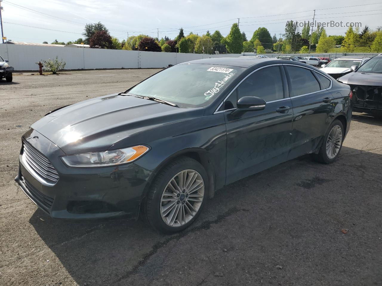 2014 Ford Fusion Se Черный vin: 3FA6P0H96ER344437