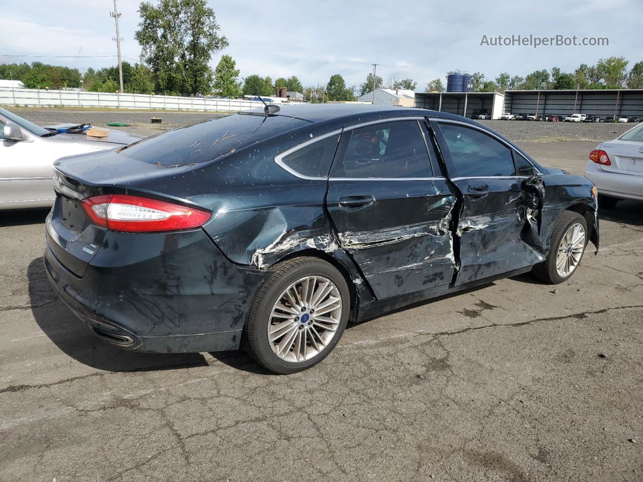 2014 Ford Fusion Se Black vin: 3FA6P0H96ER344437