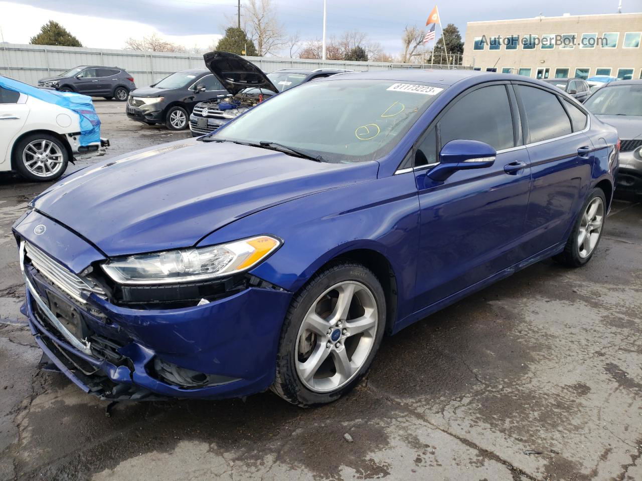 2015 Ford Fusion Se Blue vin: 3FA6P0H96FR104855