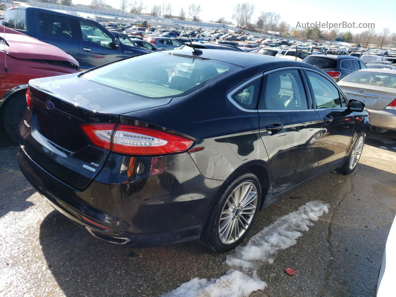 2015 Ford Fusion Se Черный vin: 3FA6P0H96FR204678